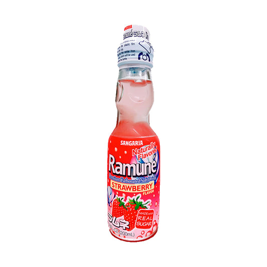 Sangaria Ramune Strawberry bottle